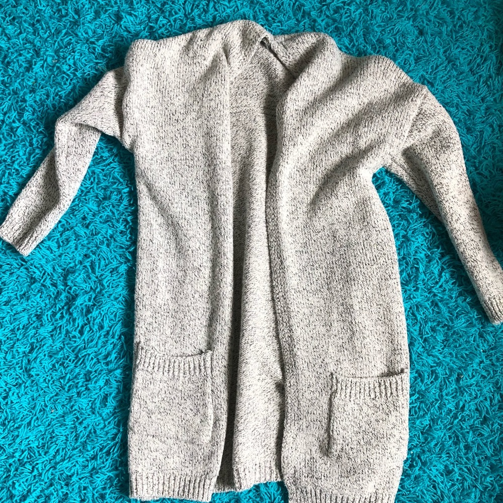Gray cardigan